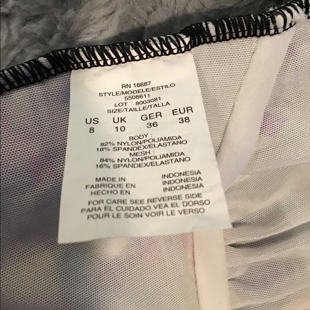 Cleo Mesh Insert Racerback One Piece Swimsuit 8 - Picture 5 of 6